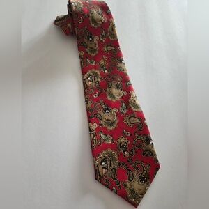 Balancine INC. Looney Tunes Taz Paisley Red Men's Tie